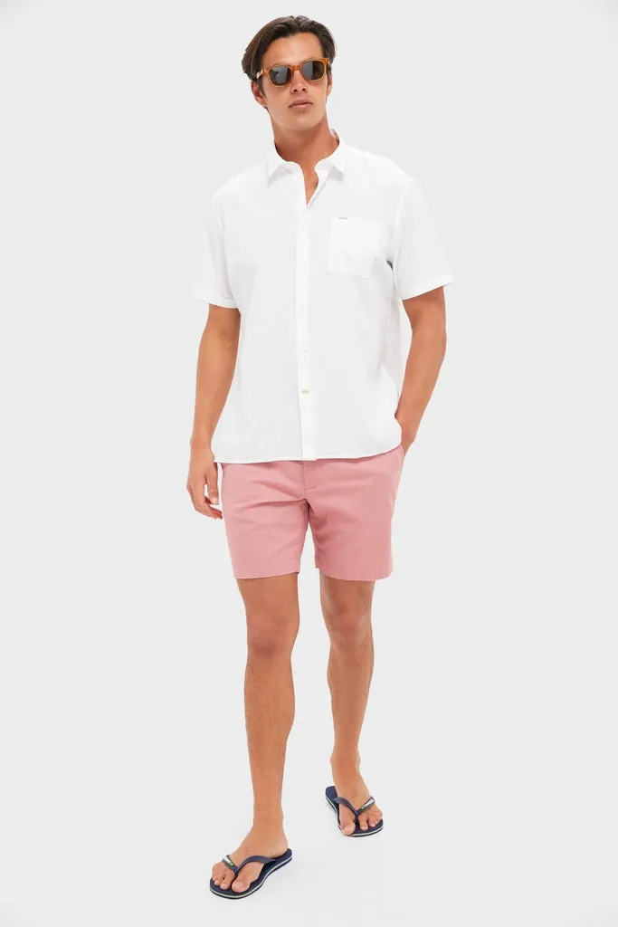 White Nelson Short Sleeve Summer Fit Shirt