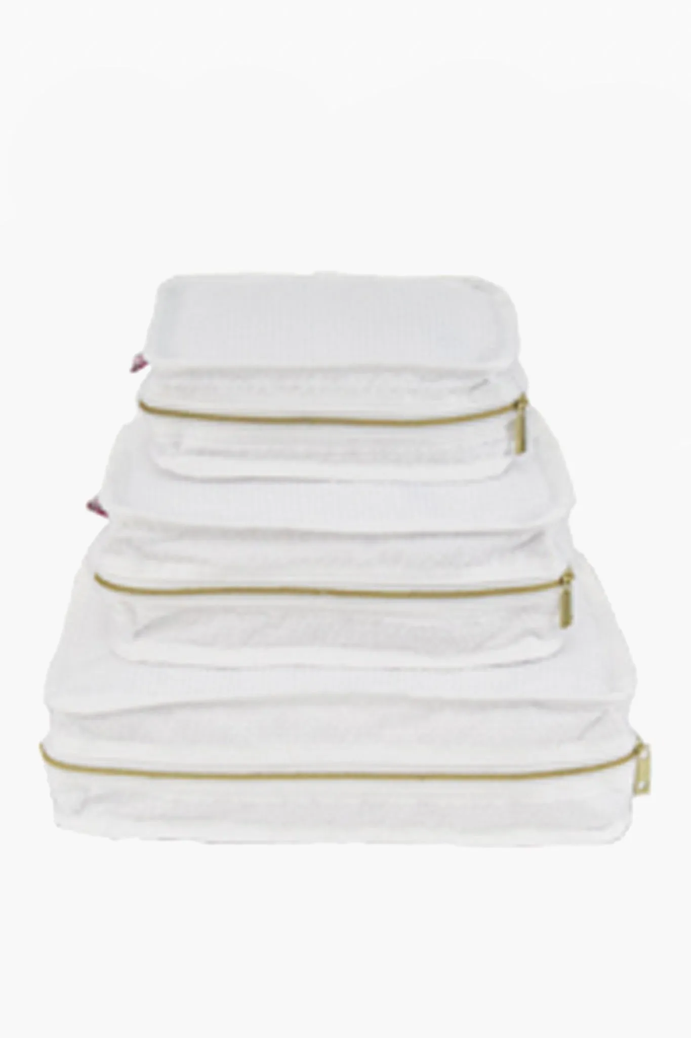 White Seersucker Travel Set