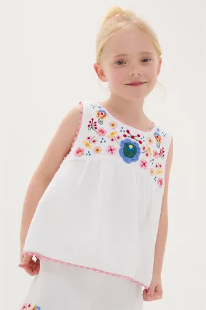 White Solenia Blouse