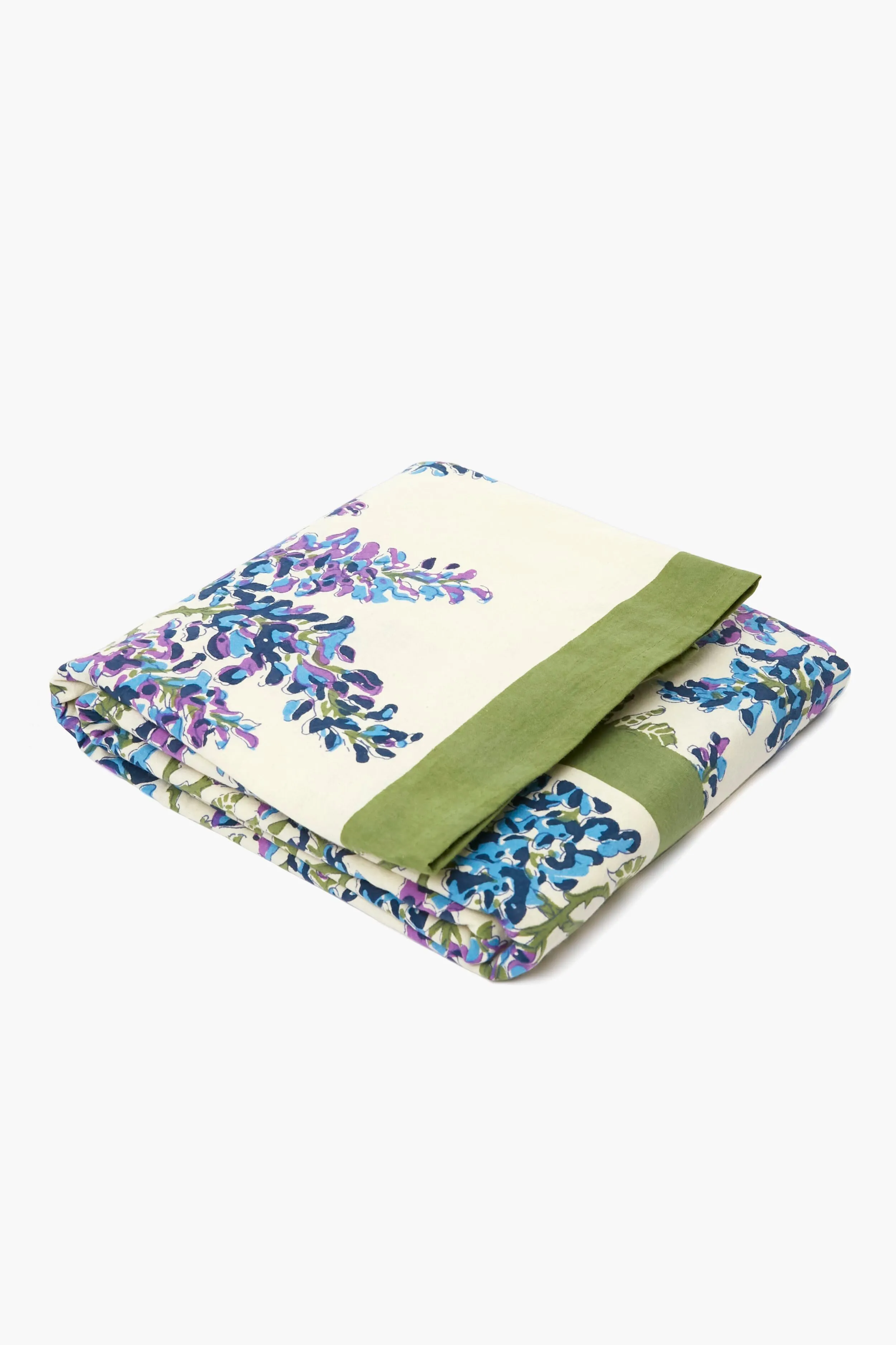 Wisteria Green and Blue French Tablecloth
