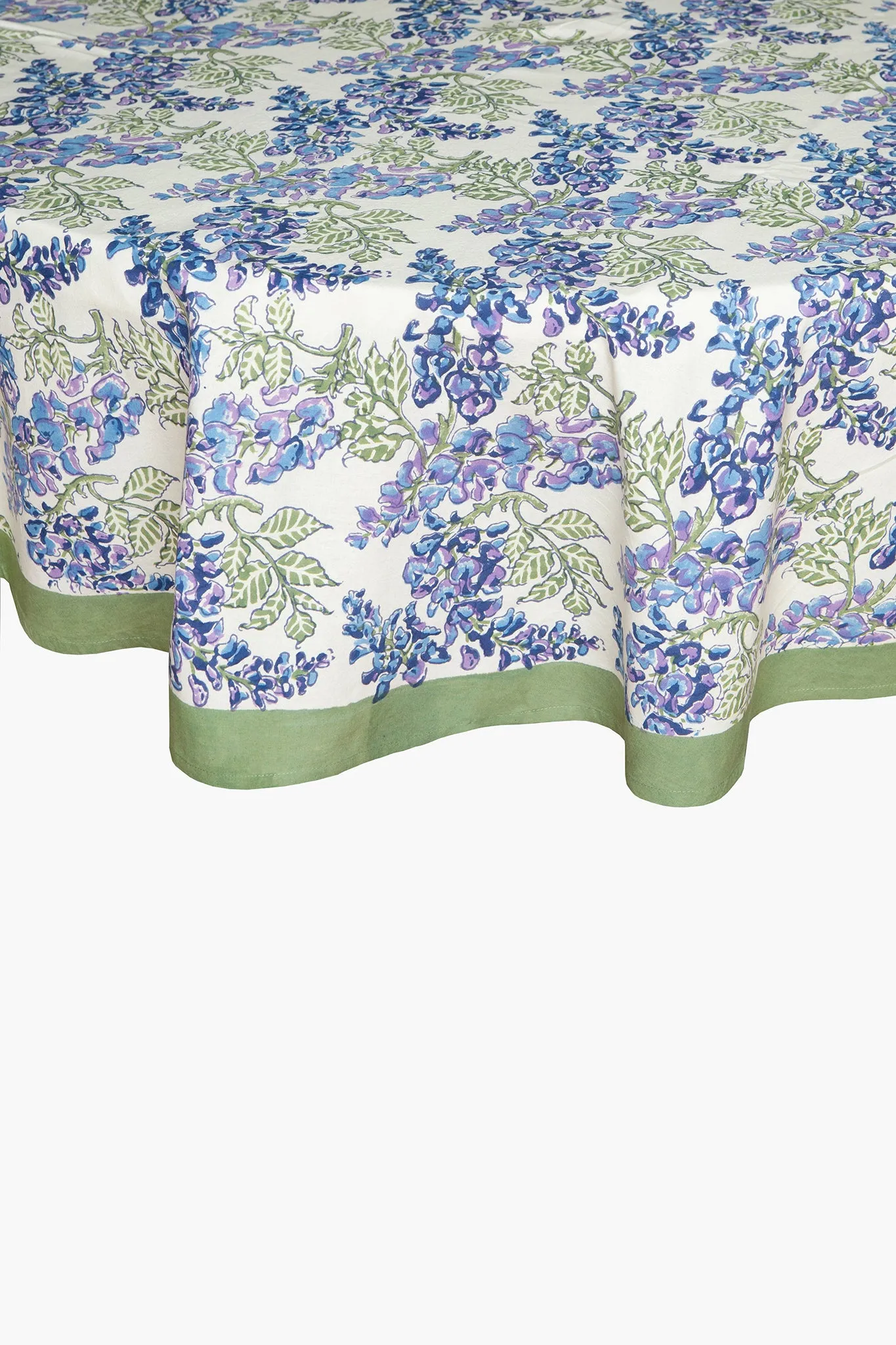 Wisteria Green and Blue French Tablecloth