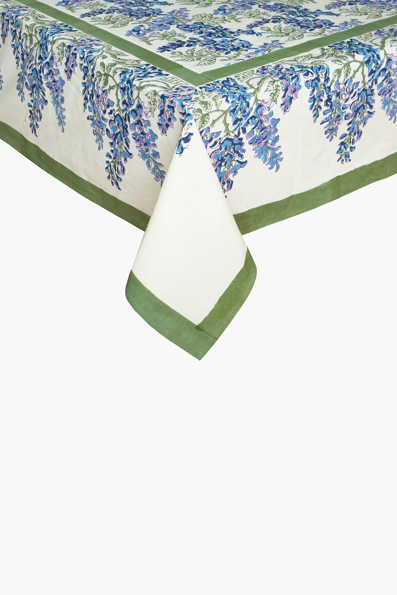 Wisteria Green and Blue French Tablecloth