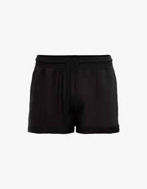 Women Organic Sweatshorts - Deep Black