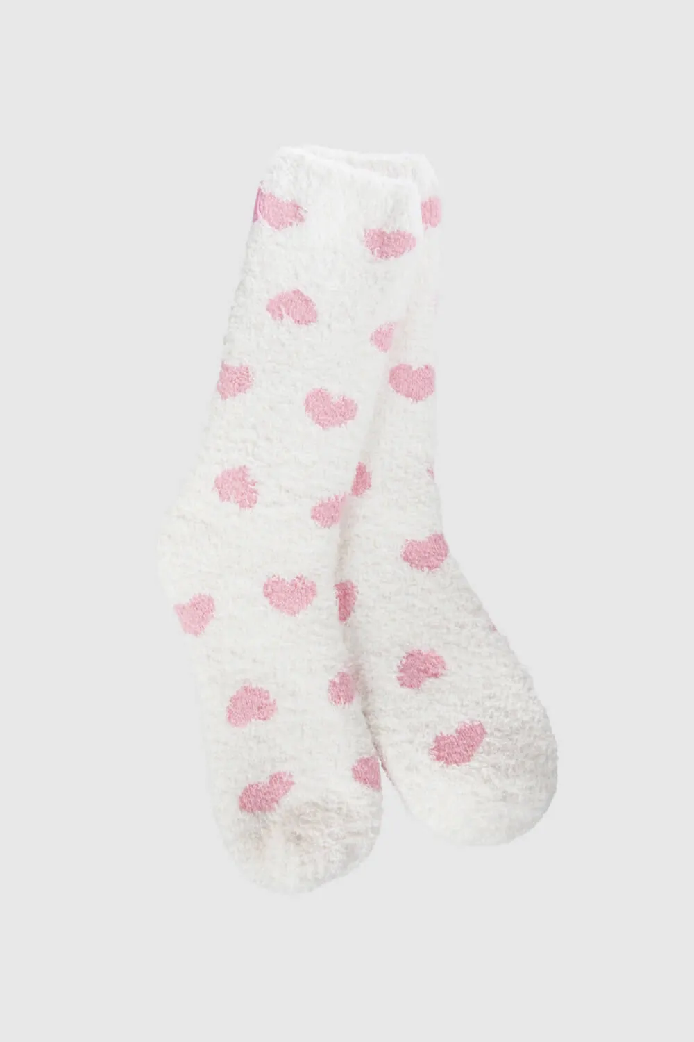 World's Softest Spring Crew Socks for Women in White | 75931