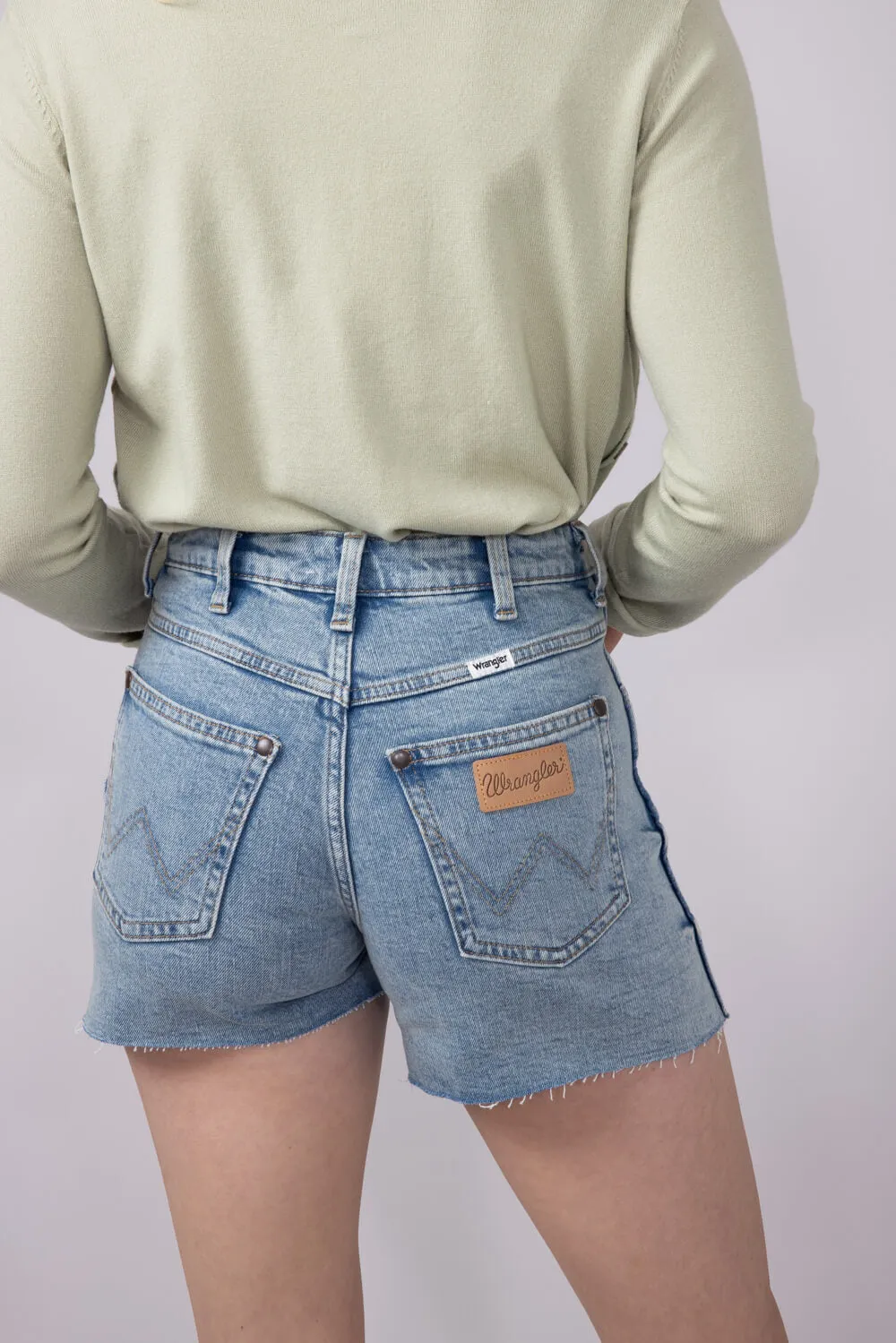 Wrangler High Rise Bailey Cut Off Denim Shorts for Women | 112344602