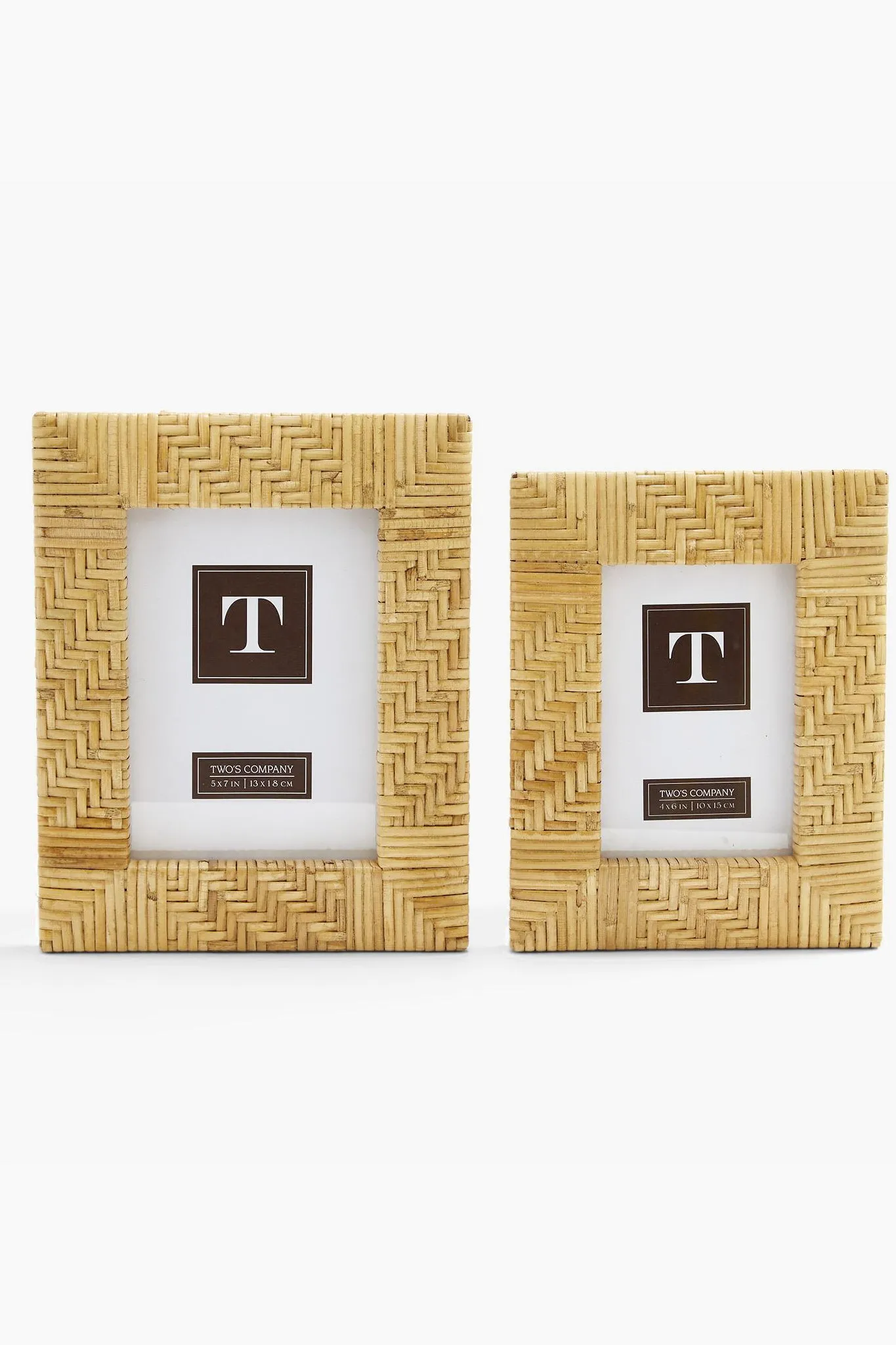 Zig Zag Rattan 5x7 Picture Frame